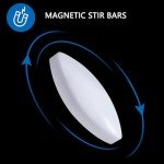 12Pcs PTFE Magnetic Stirring Bar Set, 10mm
