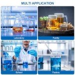 12Pcs PTFE Magnetic Stirring Bar Set, 10mm
