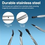 Precision Stainless Steel Entomology Forceps Set - 5 Pcs