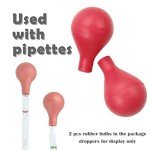 15ml Rubber Bulb Pipette Dropper - 2 Pack