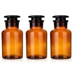 Amber Glass Reagent Bottle with Ground Stopper - 125ML