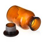 Amber Glass Reagent Bottle with Ground Stopper - 125ML