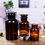 Amber Glass Reagent Bottle with Ground Stopper - 125ML