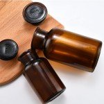 Amber Glass Reagent Bottle with Ground Stopper - 125ML