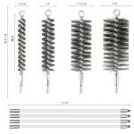 50-Piece Pipe Cleaning Brush Set with Flexible Rods