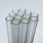 12-Pack 8" Borosilicate Glass Tubes - 12mm OD