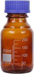 Amber Glass Storage Bottles with Screw Cap - Pack of 10