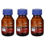 3 Pack 250ml Glass Reagent Storage Bottles