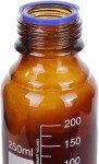 Amber Glass Storage Bottles with Screw Cap - Pack of 10