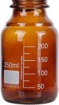 Amber Glass Storage Bottles with Screw Cap - Pack of 10