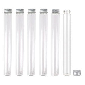 6 Pack 90ml Clear Glass Vials with Aluminum Lids