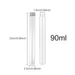 6 Pack 90ml Clear Glass Vials with Aluminum Lids
