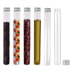 6 Pack 90ml Clear Glass Vials with Aluminum Lids
