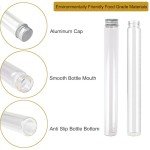 6 Pack 90ml Clear Glass Vials with Aluminum Lids
