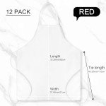 Cabaubl 12 Pack Unisex Bib Aprons for All
