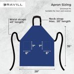 Waterproof Multi-Purpose Apron - Blue - 2 Pockets