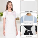 Cabaubl 12 Pack Unisex Bib Aprons for All