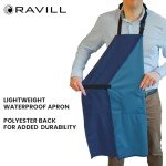 Waterproof Multi-Purpose Apron - Blue - 2 Pockets