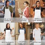 Cabaubl 12 Pack Unisex Bib Aprons for All