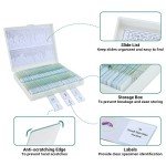 100 Prepared Microscope Slides for Kids & Adults