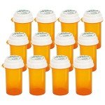 Reversible Thumb Tab Vials for Medications (12pcs)