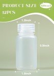 12 Pcs 2oz Leak-proof Plastic Sample Bottles