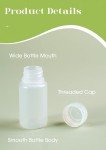 12 Pcs 2oz Leak-proof Plastic Sample Bottles