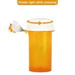 Reversible Thumb Tab Vials for Medications (12pcs)