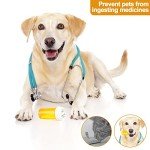 Reversible Thumb Tab Vials for Medications (12pcs)