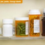 Reversible Thumb Tab Vials for Medications (12pcs)