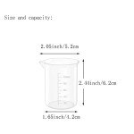 10 Oz Transparent Lab Measuring Cups – 12 Pack