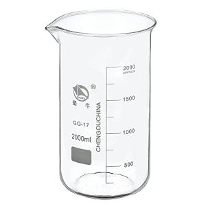 2000ml Tall Glass Beaker with Spout and Scale