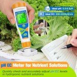 4-in-1 Digital pH & EC Meter for Hydroponics