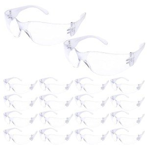 Bulk Safety Glasses - 100 Pairs Clear Lenses