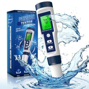 6-in-1 TDS and pH Meter for Water Testing