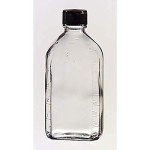 Clear Glass Graduated Olive Prescription Bottle - 6oz