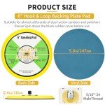 6-Inch Dual Action Sander Pad Set, 2PCS