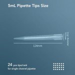 VisoSci 5mL Sterile Universal Pipette Tips – 24 Pack