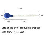 Blue Cap Glass Dropper Pipettes 10ml (Pack of 2)