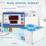 12L Digital Thermostatic Water Bath with 4 Openings