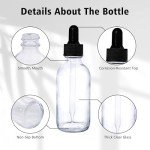 48 Pack Clear Glass Bottles with Droppers