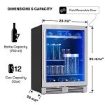 Zephyr Presrv 24" Built-in Wine & Beverage Fridge