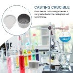 Porcelain Laboratory Crucible with Lid - Durable Model