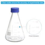 PATIKIL 1000ml Erlenmeyer Flask with Screw Cap