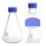PATIKIL 1000ml Erlenmeyer Flask with Screw Cap
