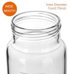 1000ml Wide Mouth Graduated Reagent Glass Bottle
