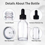 48 Pack Clear Glass Bottles with Droppers & Accessories