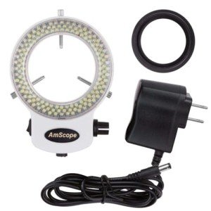 AmScope Adjustable 144 LED Ring Light Illuminator