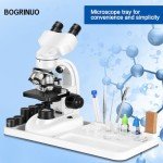 Binocular Microscope with LED, 40X-2000X Magnification