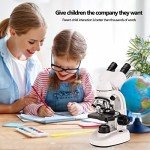 Binocular Microscope with LED, 40X-2000X Magnification